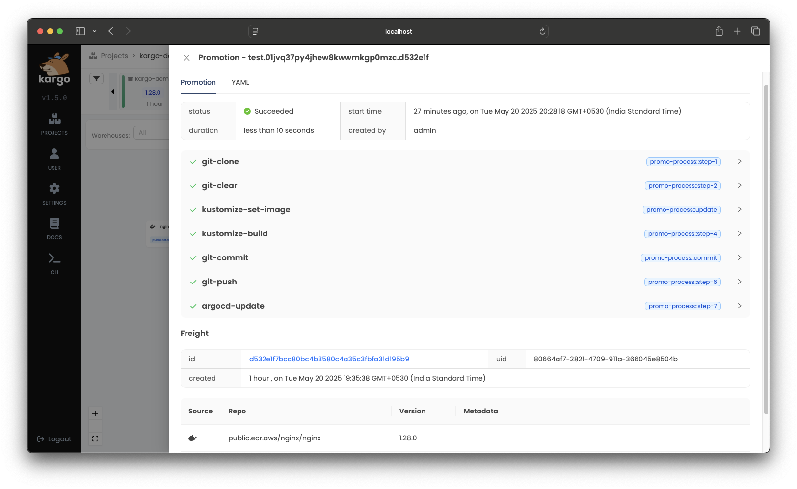 Kargo Promotion View